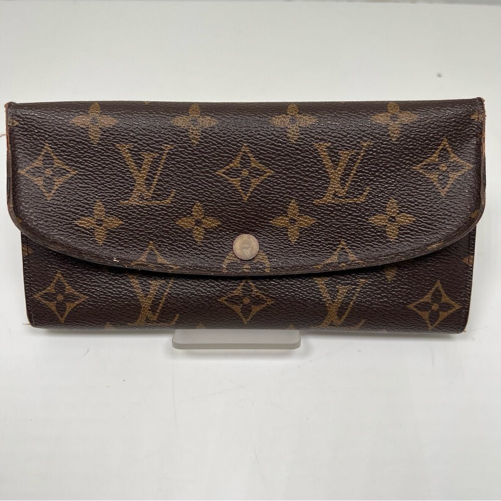 LOUIS VUITTON LONG WALLET MONOGRAM CANVAS BROWN